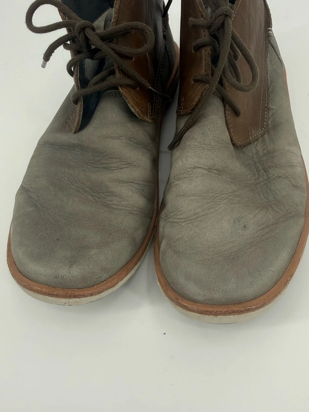 Olukai Men's Kalia Puki Leather Chukka Boot | Sage / Brown | 10